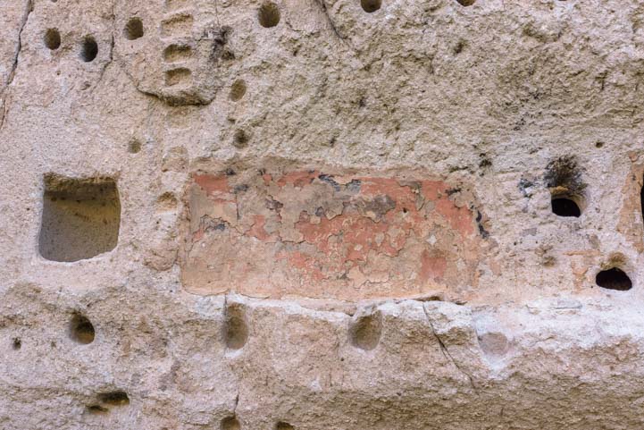 Pueblo fresco wall art Long House Bandelier National Monument New Mexico