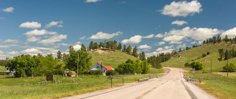 RV trip on eastern Wyoming scenic roads