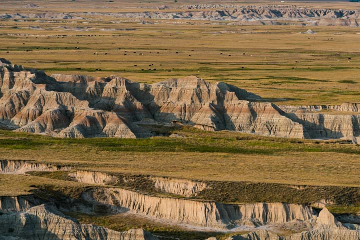 Landscape Badlands National Park South Dakota