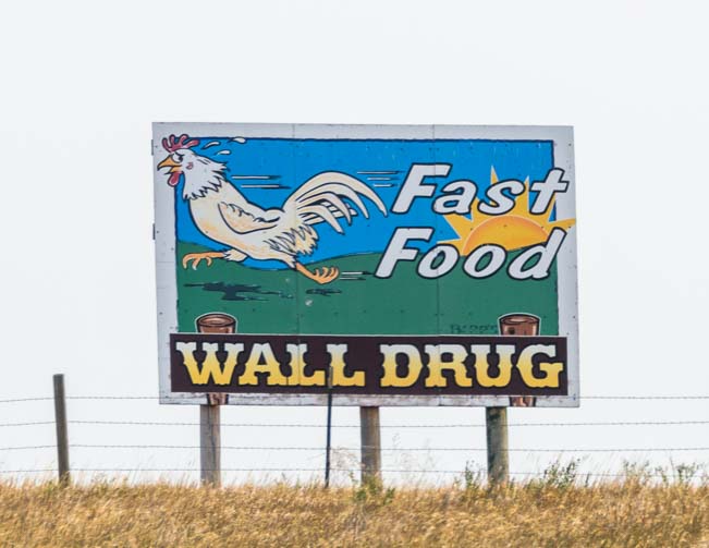 Wall Drug Fast Food sign Wall South Dakota