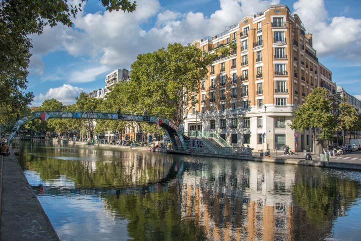 Canal reflections in Paris