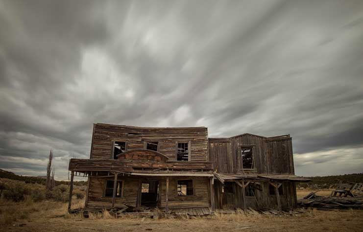 Johnson Canyon movie set ghost town Kanab UT-min