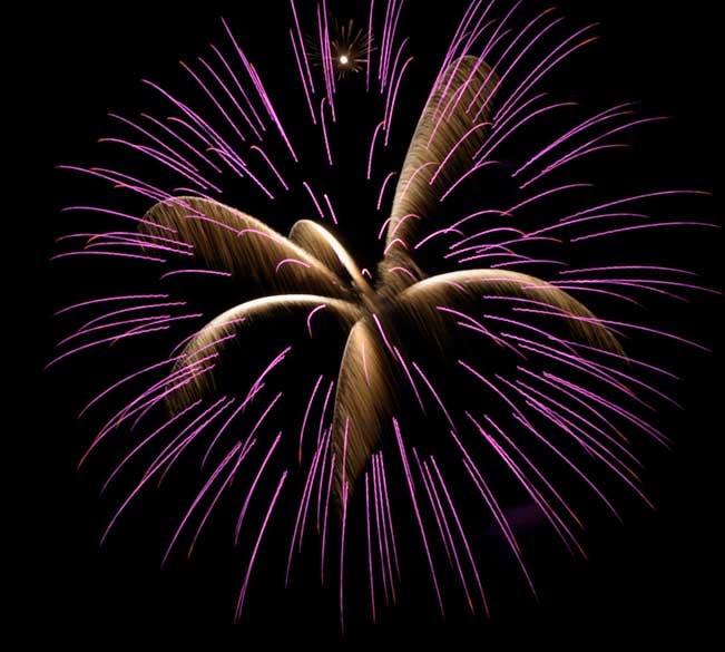 Fireworks on the 4th of July Custer South Dakota-min
