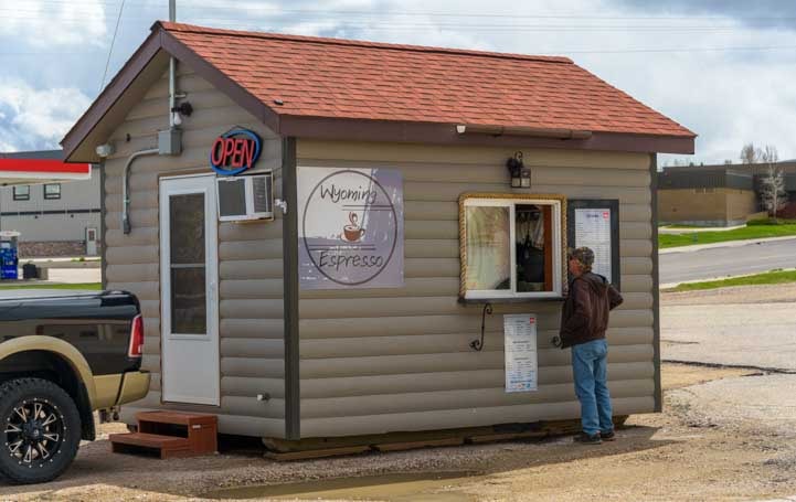 Wyoming Espresso coffee shack in Wyoming-min
