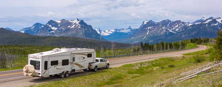 RV trip east Glacier National Park Montana-min