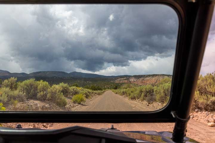 Storm threatens RZR ride in the red rocks-min