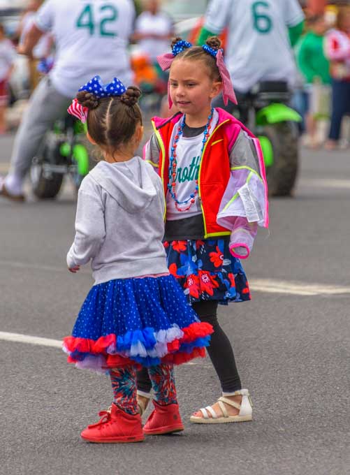 Kids at 4th of July parade