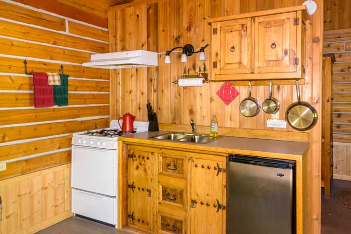 Stehekin Valley Ranch cabin kitchenette