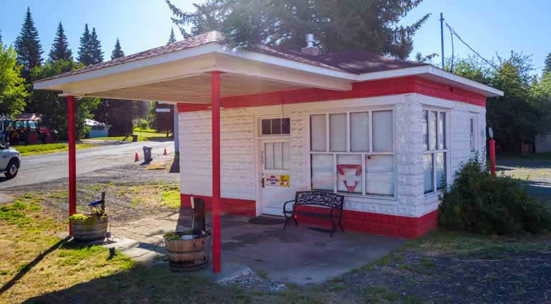 Old Conoco Gas Station Bovill Idaho