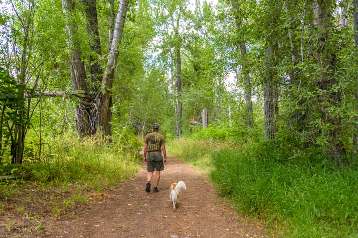 Hiking Draper Preserve Trail in Hailey Idaho