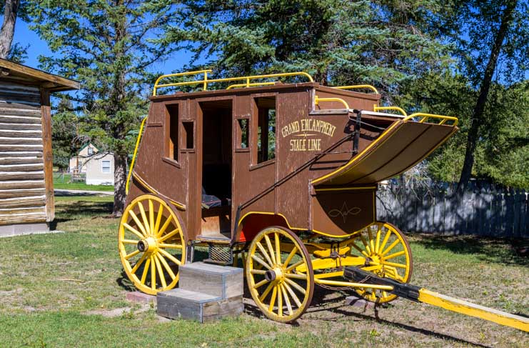 Grand Encampment Museum Stage Coach replica in Wyoming