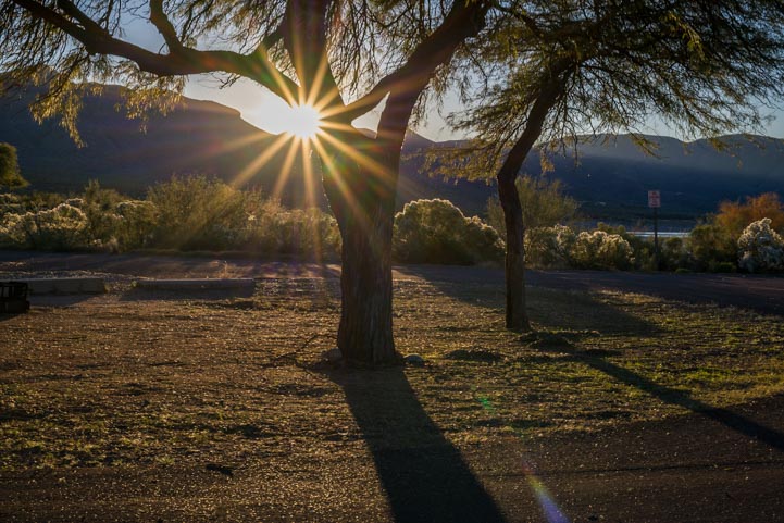 Sunrise at Roosevelt Lake Arizona
