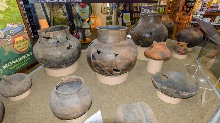 Pottery found at Tuzigoot National Monument in Arizona