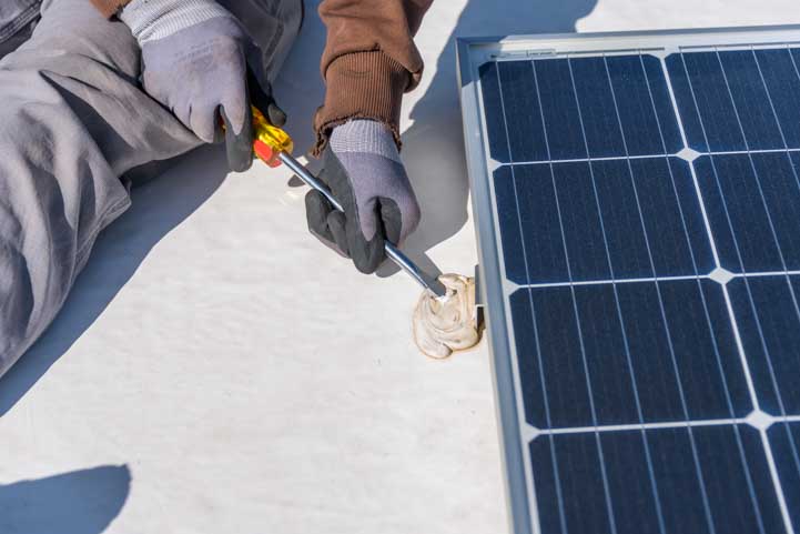 Removing a Go Power solar panel from an RV roof