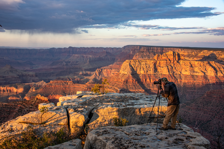 Photography at Grand View Point in Grand Canyon National Park