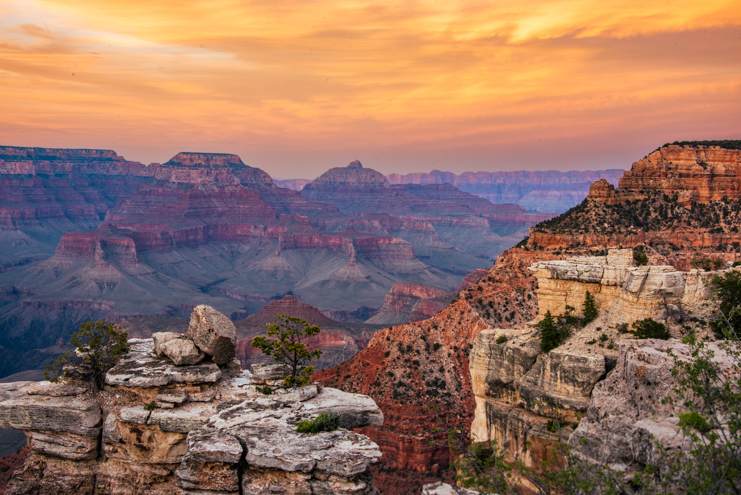 Grand Canyon sunset at Mather Point