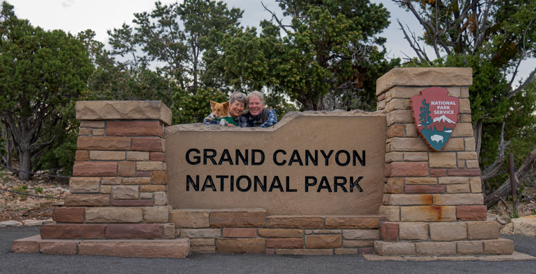Grand Canyon National Park sign