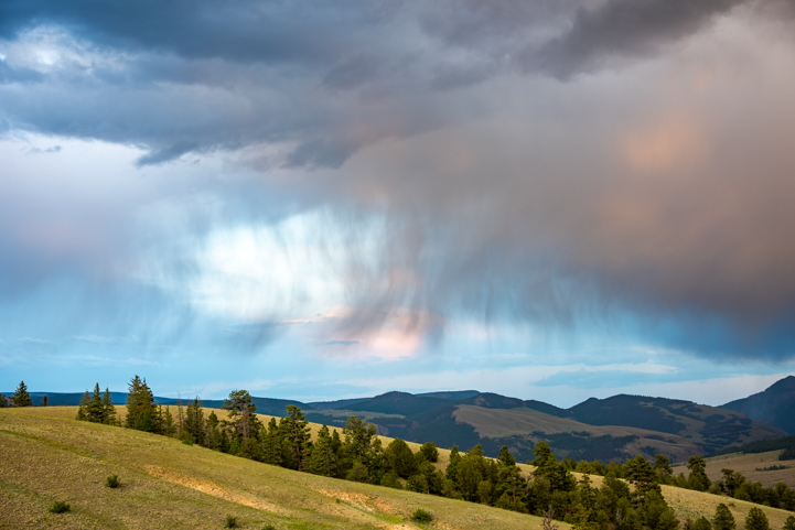 Storm clouds on Silver Thread Scenic Byway in Colorado