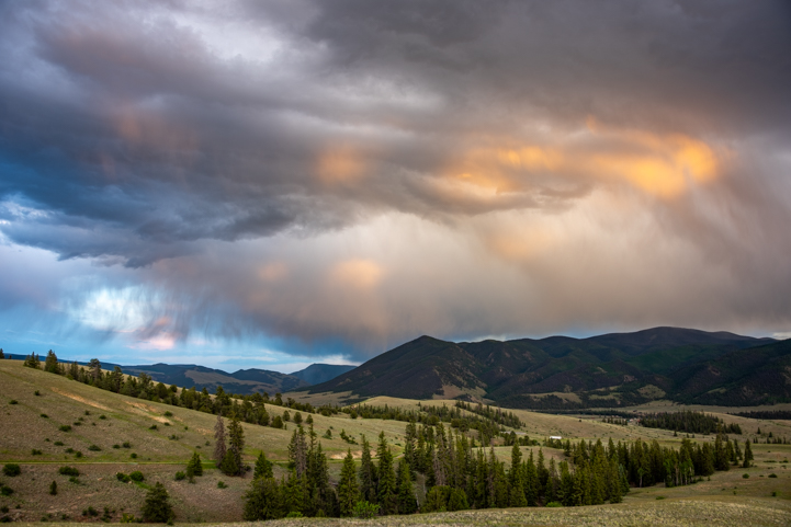 Wild sky on Silver Thread Scenic Byway in Colorado