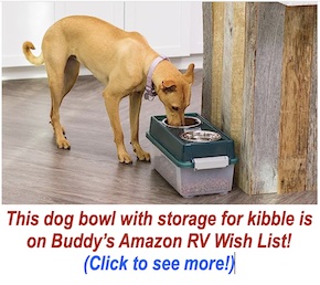 Dog Bowl with Kibble Storage