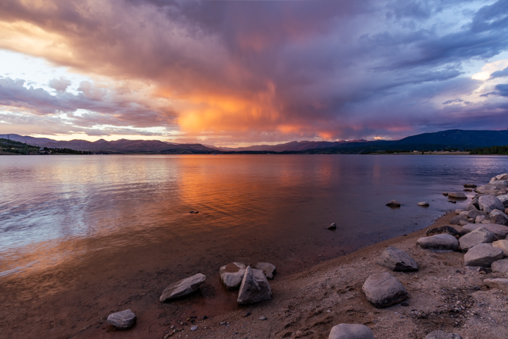 Sunset at Lake Granby Colorado