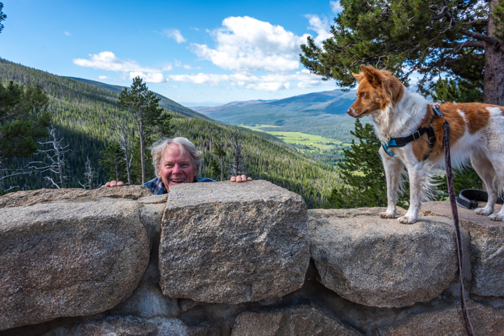 Rocky Mountain National Park Colorado peeking from the edge