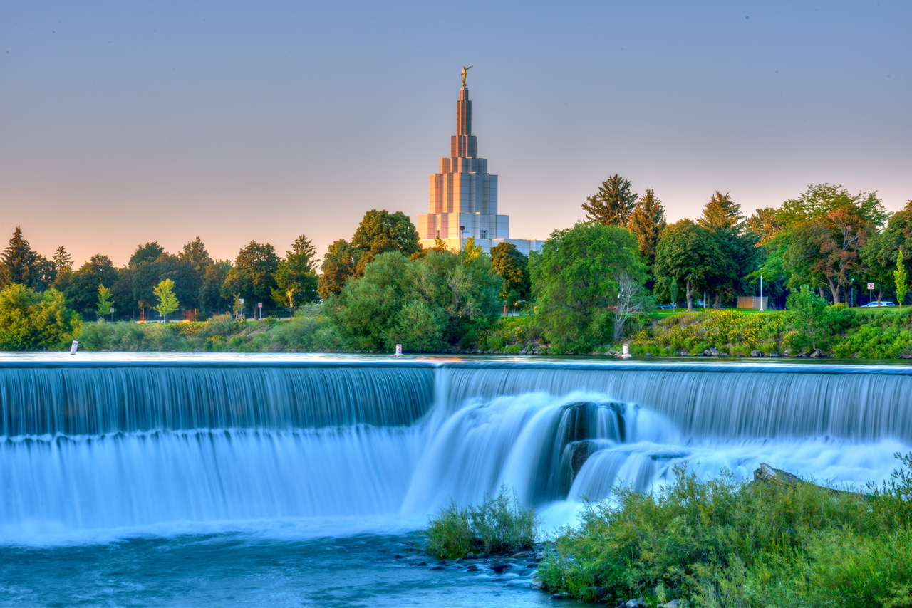 Mormon Temple in Idaho Falls