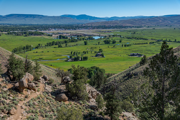Golf course view from Hartman Rocks Colorado