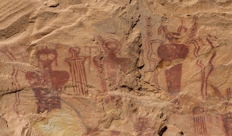 Archaic Rock Art Sego Canyon Utah