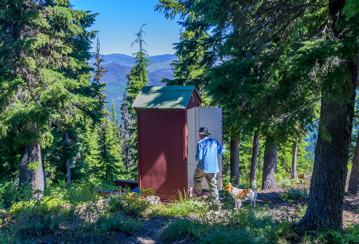Outhouse on Montana US-12 Northwest Passage Scenic Byway