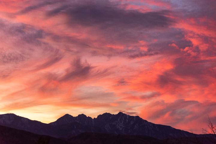 Sunset view of Four Peaks from Roosevelt Lake Arizona.jpg
