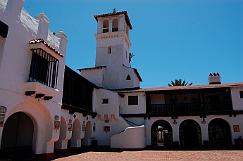 Arched courtyard, Riviera Cultural Center, Ensenada