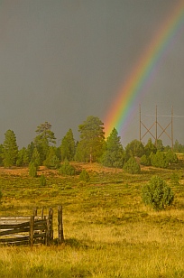 Afternoon rainbow outside Bryce Canyon, Utah
