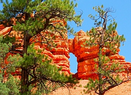 Red Canyon peekaboo arch.