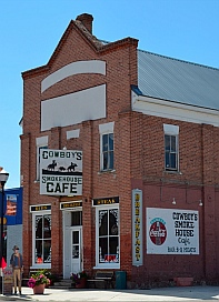 Cowboy Cafe Steakhouse -- a historic jail ? -- in Panguitch, UT